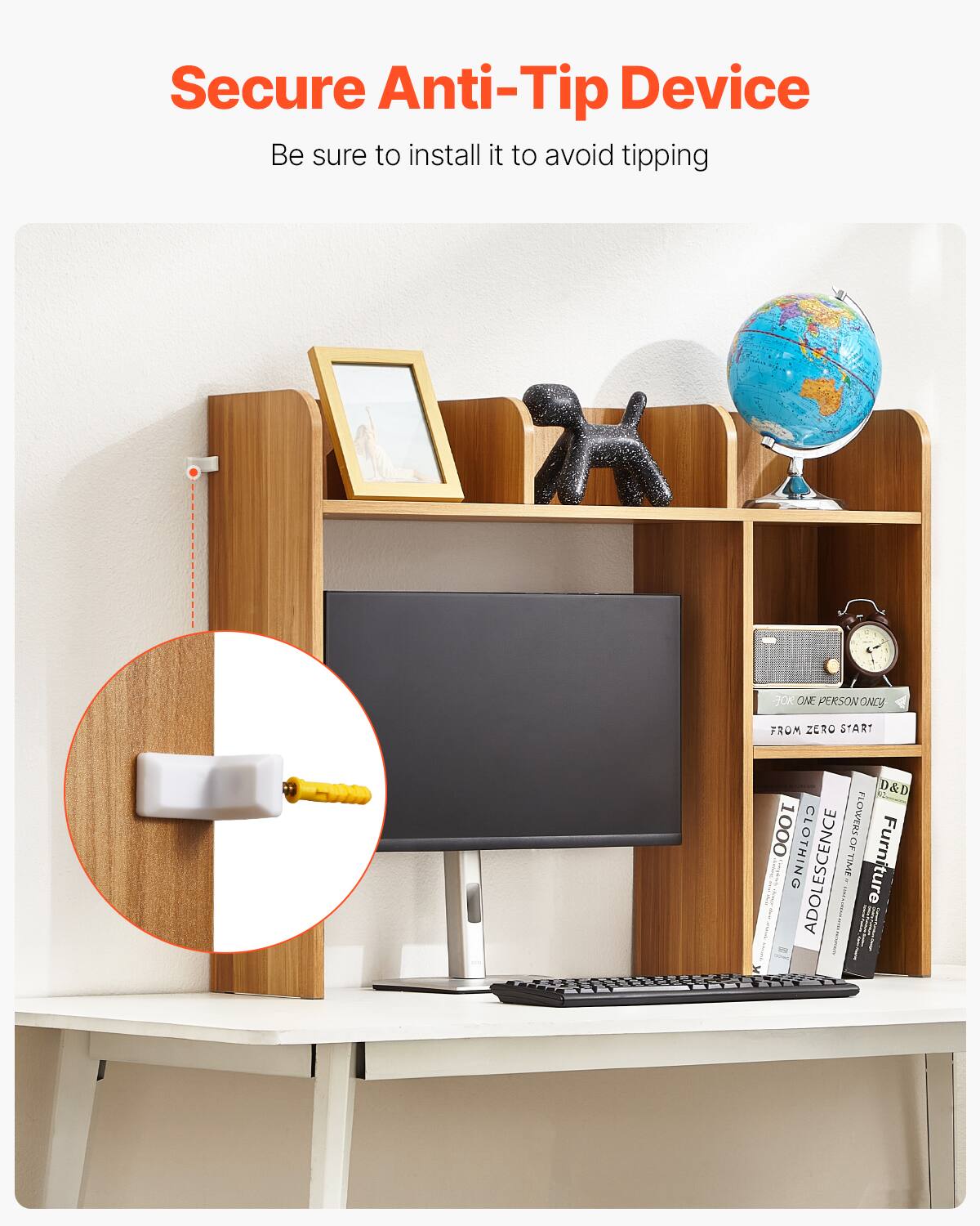 Secure Anti-Tip Device  
Be sure to install it to avoid tipping  

FOR ONE PERSON ONLY  
FROM ZERO START  

Furniture  
ADOLESCENCE  
D&D