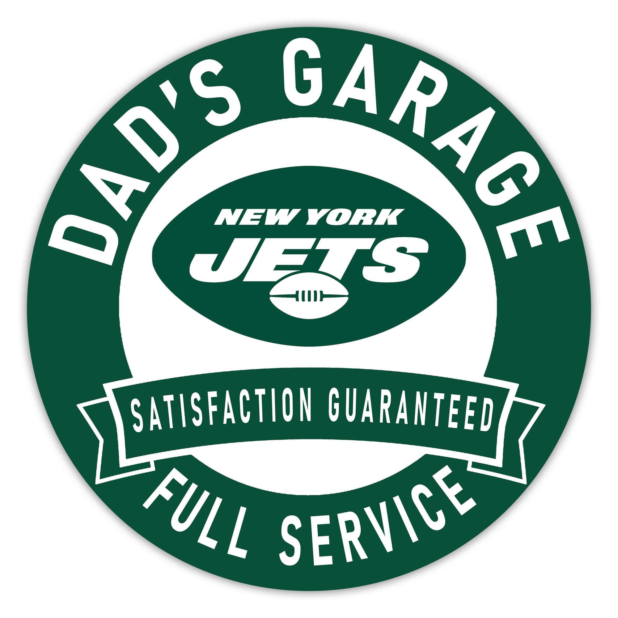DAD'S GARAGE  
NEW YORK JETS  
SATISFACTION GUARANTEED  
FULL SERVICE