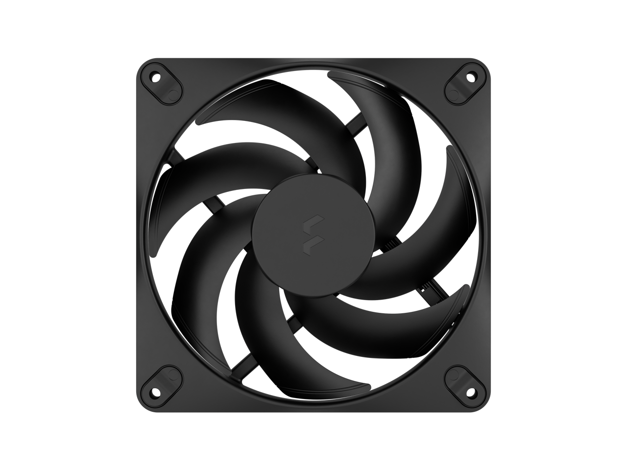 Alt View 1. Fractal Design - Fractal Design Dynamic 3 140mm Black PWM Fan, Rifle Bearing, 7-Blade, Daisy-Chain, 350-1800 RPM - Black.