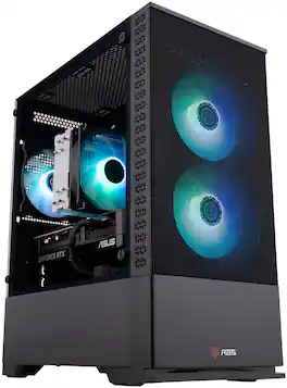 ADVANCED BATTLESTATIONS - ABS Cyclone Aqua Gaming PC - Windows 11 - Intel Core i7-14700F - GeForce RTX 5070 - 32GB DDR5 6400MHz - 1TB M.2 SSD - Black