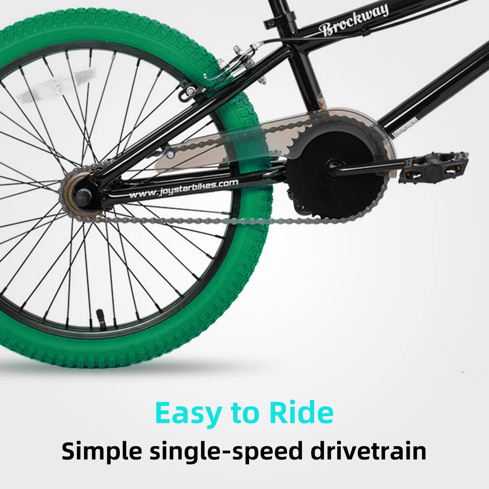 Brockway  
www.joystarbikes.com  

Easy to Ride  
Simple single-speed drivetrain