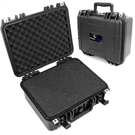 CASEMATIX - 13" Portable Waterproof Hard Case – Compact Customizable Foam Storage for Electronics, Tools & Collectibles