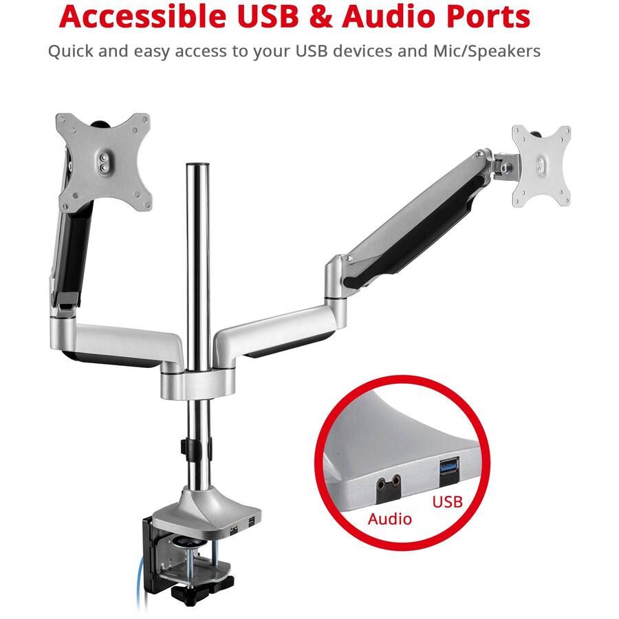 Accessible USB & Audio Ports  
Quick and easy access to your USB devices and Mic/Speakers  
USB Audio