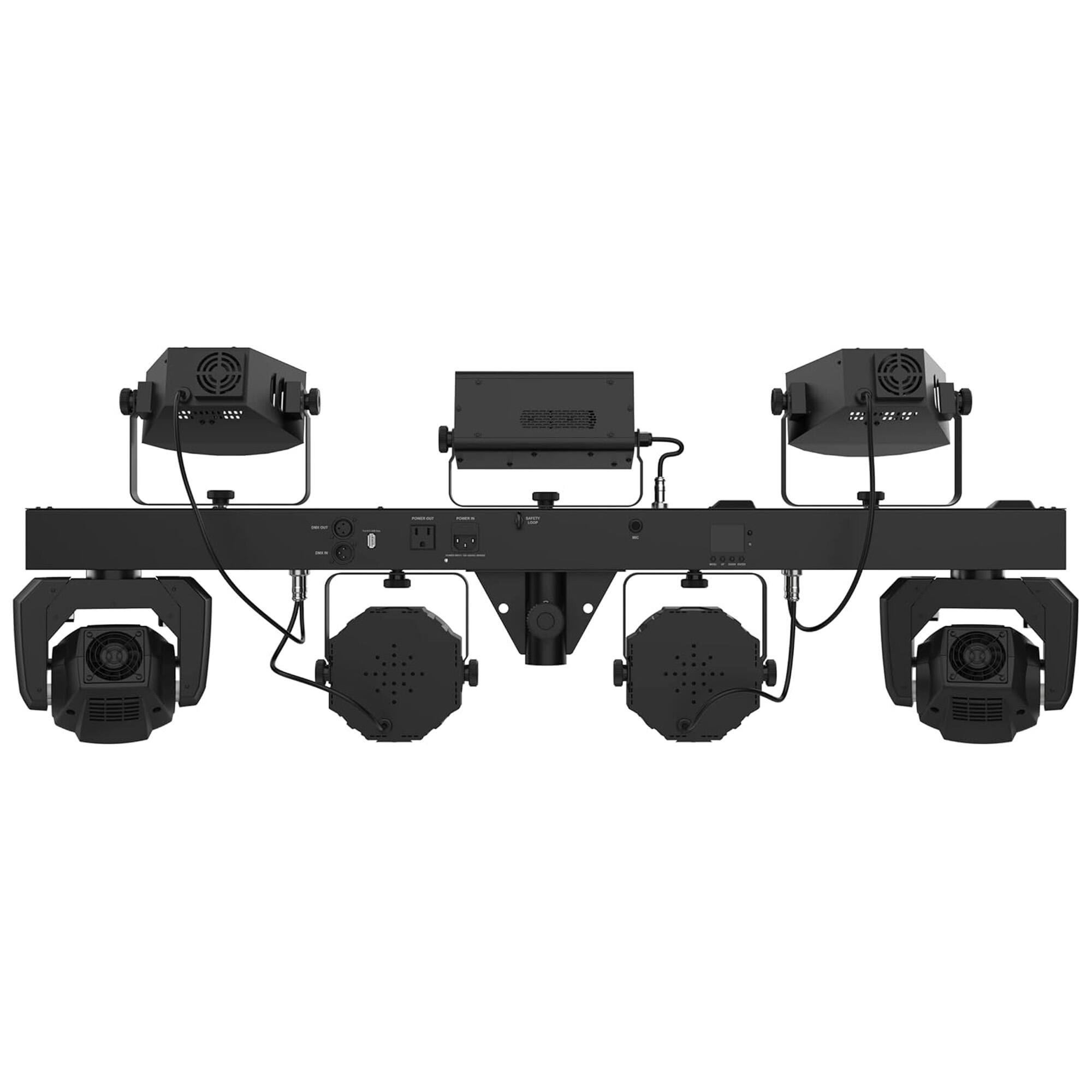 Alt View 1. CHAUVET DJ - CHAUVET DJ 5-in-1 LED Lighting System on Single Bar Compatible with ILS, Black - Black.