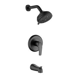 Boyel Living - Ten Function Shower Set with Rain Shower Handheld Shower and cUPC Pressure Balance Valve - Matte Black