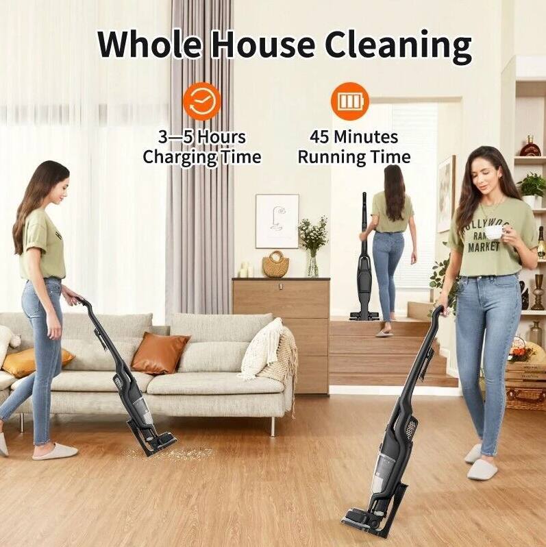 Whole House Cleaning

3-5 Hours Charging Time

45 Minutes Running Time