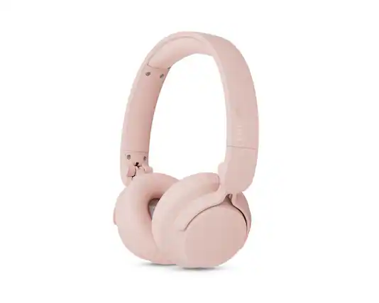 Front. Philips - TAH4000 Wireless On-Ear Bluetooth Headphones, 70H Playtime, Dynamic Bass - Pink.