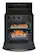 Alt View 3. Whirlpool - 5.0 Cu. Ft. Smart Freestanding Gas Range with Air Cooking Technology, No Preheat Air Fry and Steam/Self Clean - Black-on-Stainless.