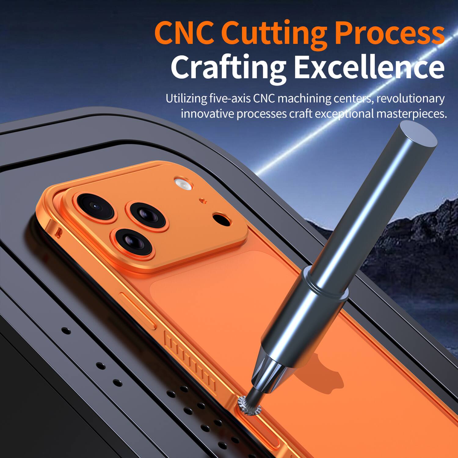 CNC Cutting Process  
Crafting Excellence  

Utilizing five-axis CNC machining centers, revolutionary innovative processes craft exceptional masterpieces.