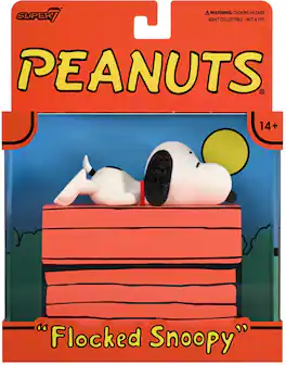 Super7 - Peanuts - ReAction Figures - Snoopy (Sleeping, Flocked) - COLLECTIBLES - Multicolor