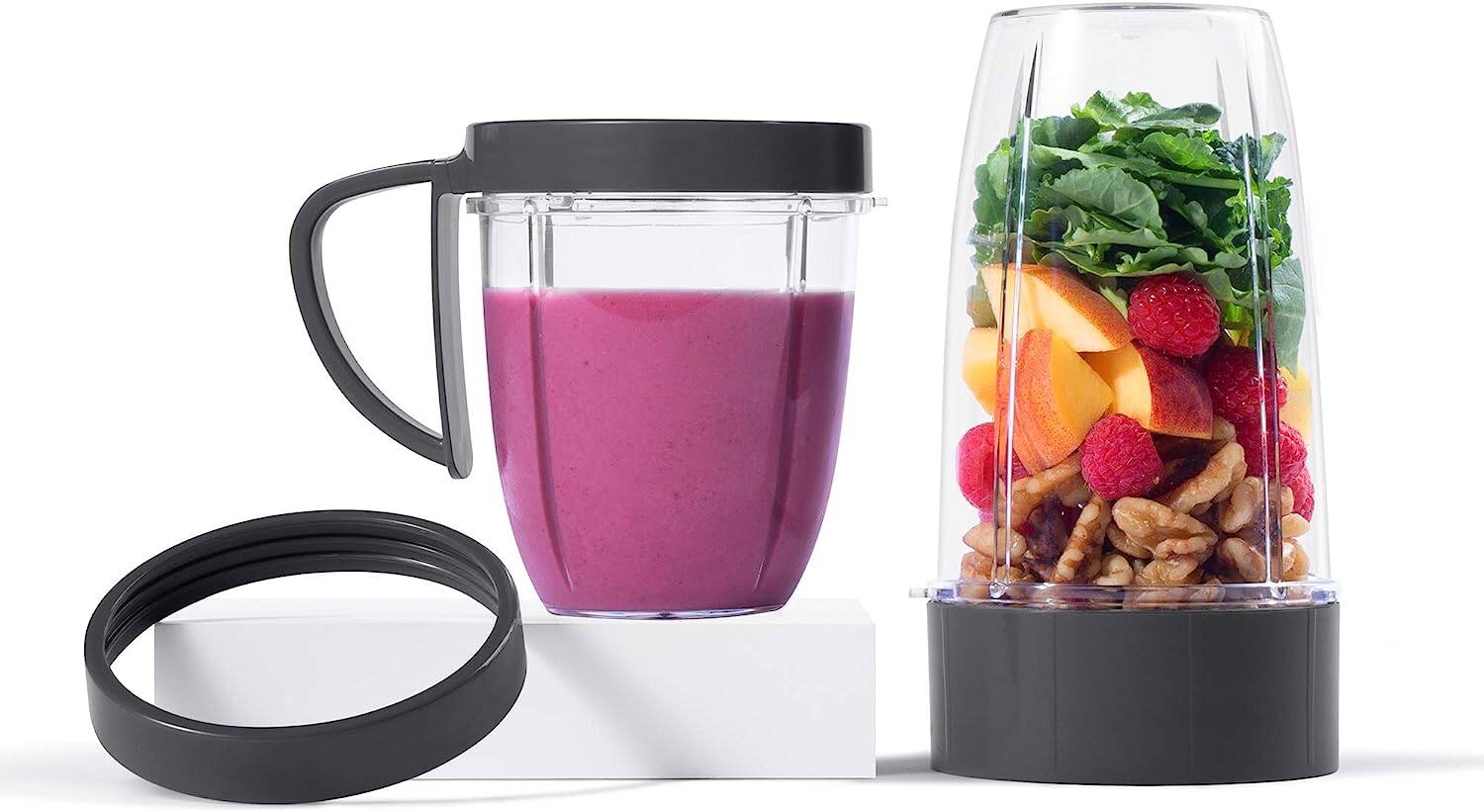 Angle. NutriBullet - Deluxe Upgrade Kit - Clear.