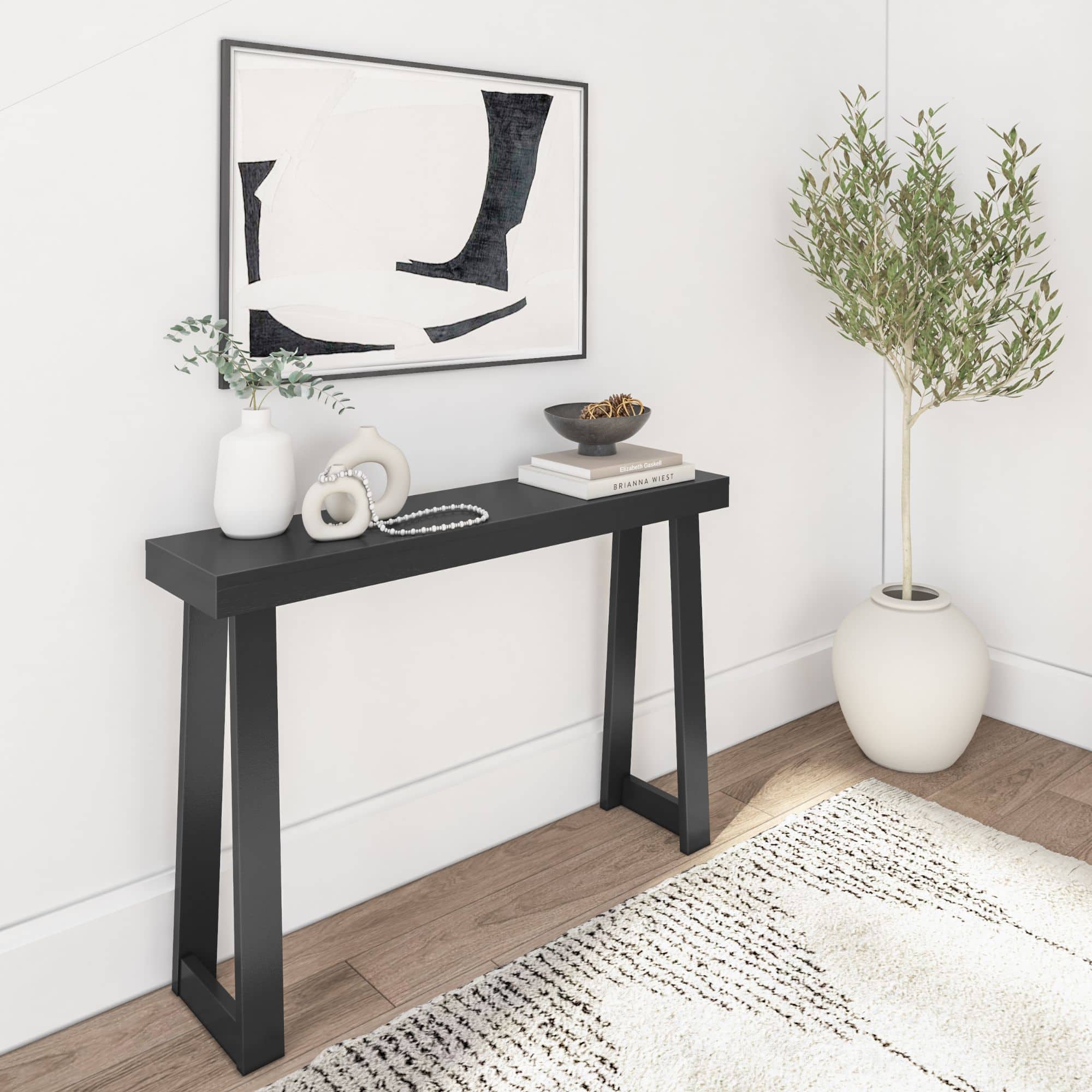 Plank+Beam - Classic Console Table - 46 inches - Black