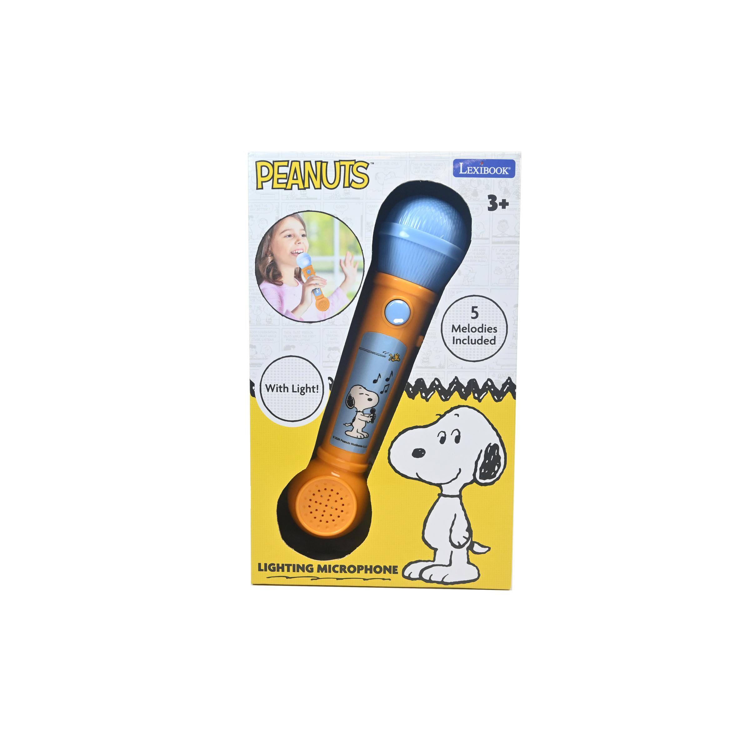 PEANUTS LEXIBOOK 3+ 5 Melodies Included With Light! LIGHTING MICROPHONE