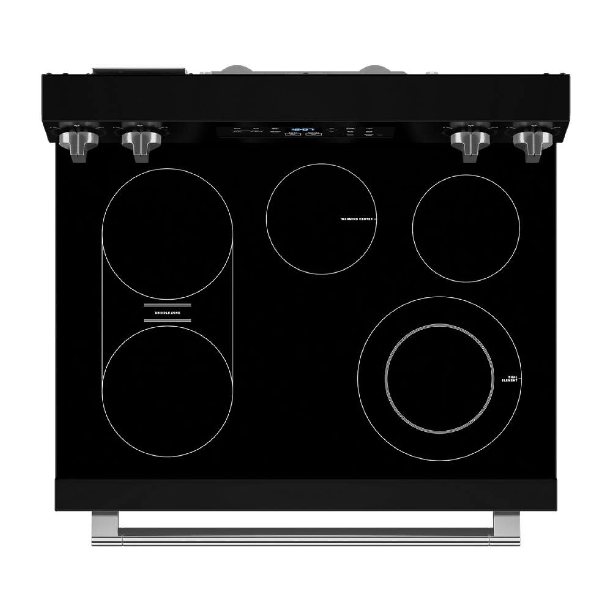Alt View 11. Maytag - 30-Inch Wide Electric Range With No Preheat Air Fry and Air Baking - 5.3 cu. ft. - Black.