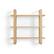 Angle Zoom. Burrow - Index Hardwood 3-Shelf Bookshelf - Oak.