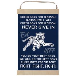Jardine - Jackson State Tigers Fight Song Banner Sign - Navy