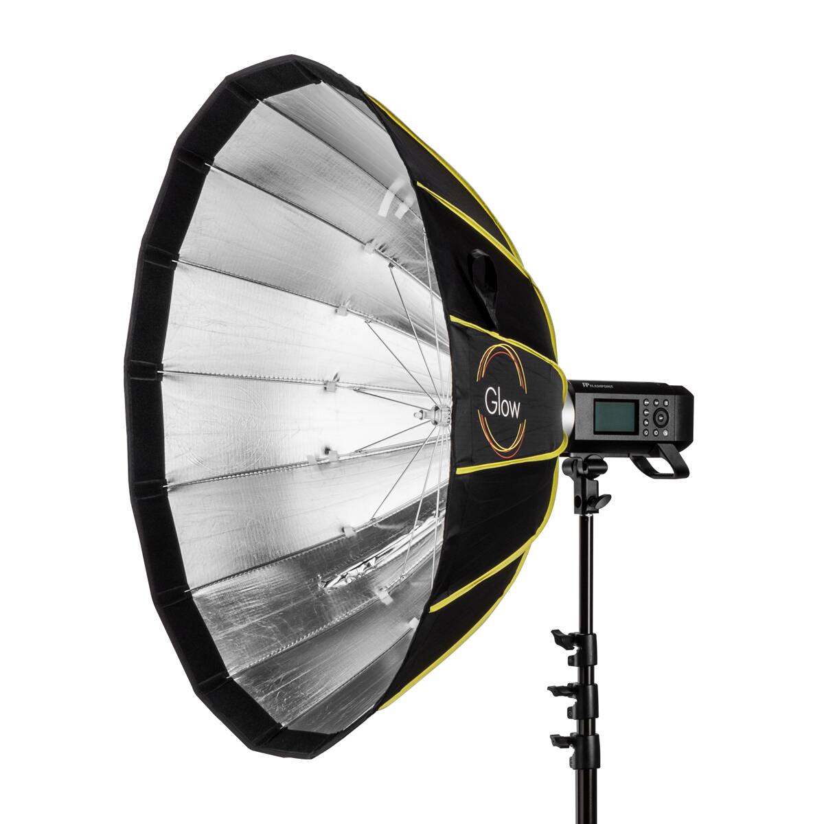 Alt View 6. Glow - Glow EZ Lock Parabolic Softbox For XPLOR 300/400 Direct Mount, 33.4"-Silver.