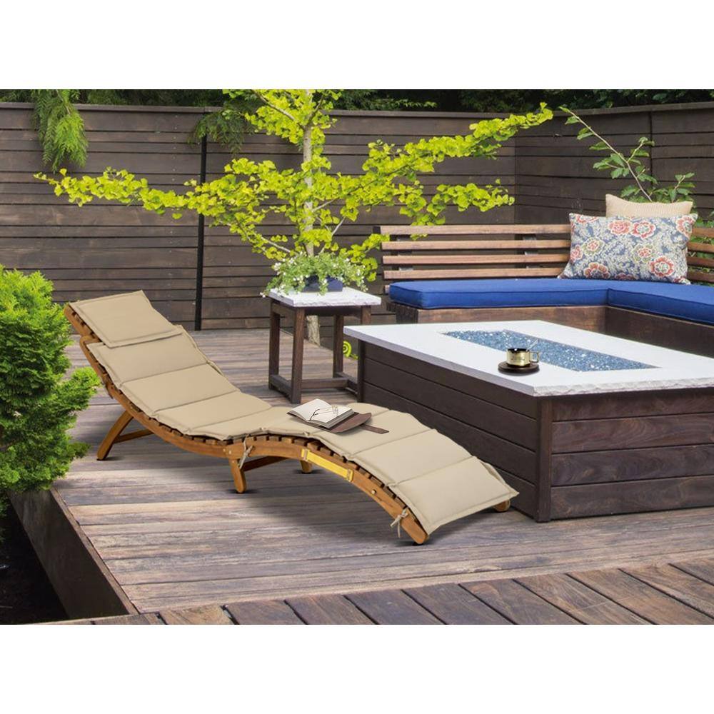 Alt View 2. East West Furniture - Outdoor Patio Garden Summing Pool Outdoor Lounge Chairs - Brown.