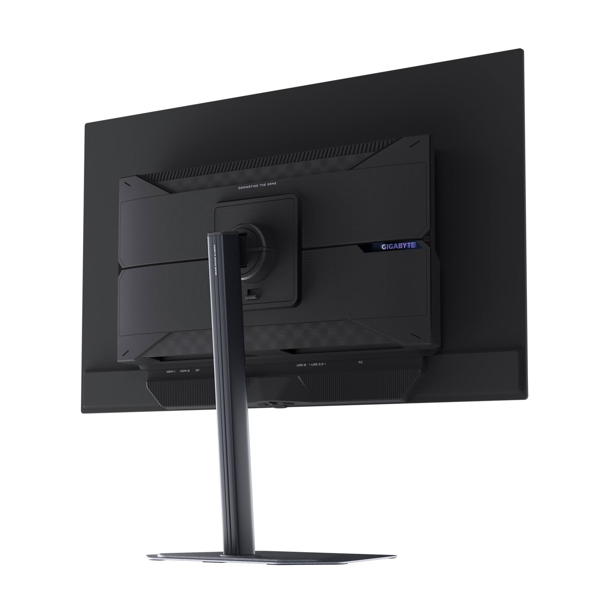 Back. GIGABYTE - MO32U 32" QD OLED UHD 165Hz FreeSync Premium Pro Gaming Monitor with HDR (HDMI, DisplayPort, Type C) - Black.