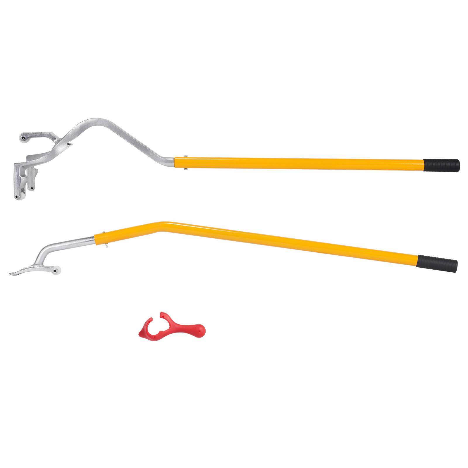 Alt View 5. VEVOR - Tire Mount Demount Tool, 22.5-24.5 inch Manual Steel Tire Changer Mount Demount Removal Tool, with Extra Bead Holder - Yellow;Silver.