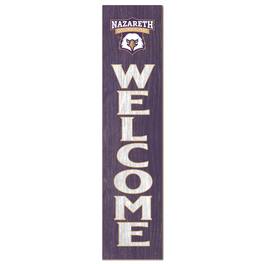 Jardine - Nazareth College Golden Flyers 12" x 48" Welcome Outdoor Leaner - Purple