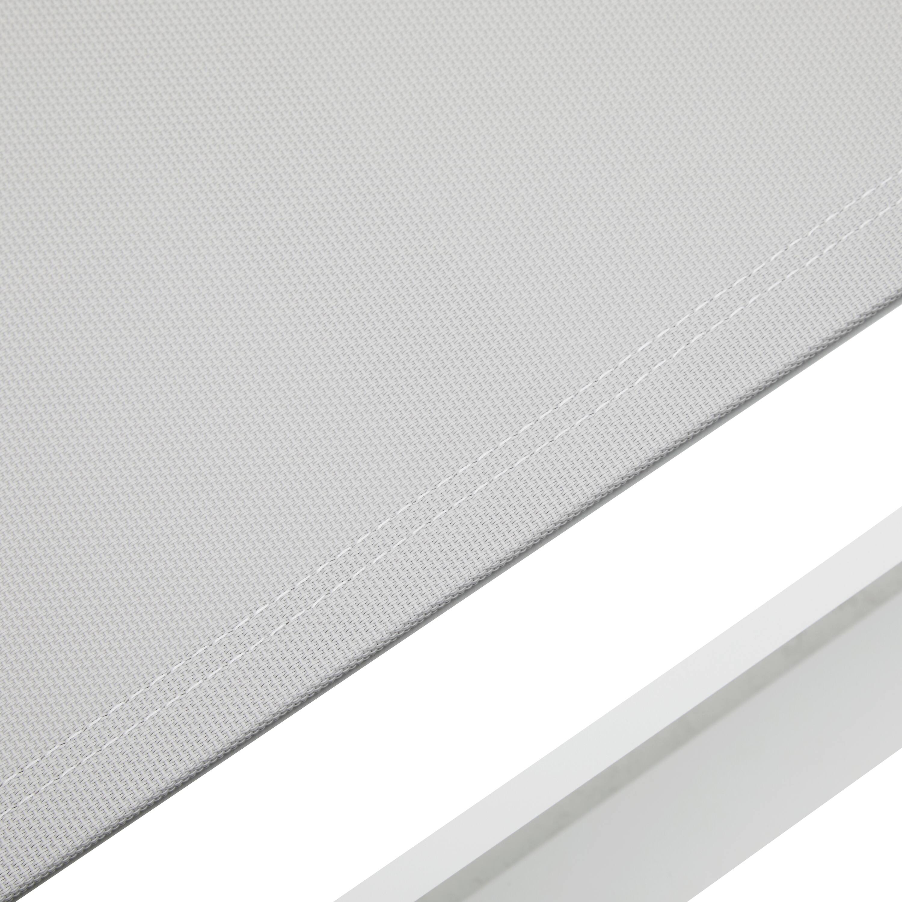 Alt View 8. Loheer - 2-Piece Chaise Lounge Set — 5-Position Adjustable Aluminum Patio Chairs with Breathable Mesh - Light Gray,White.