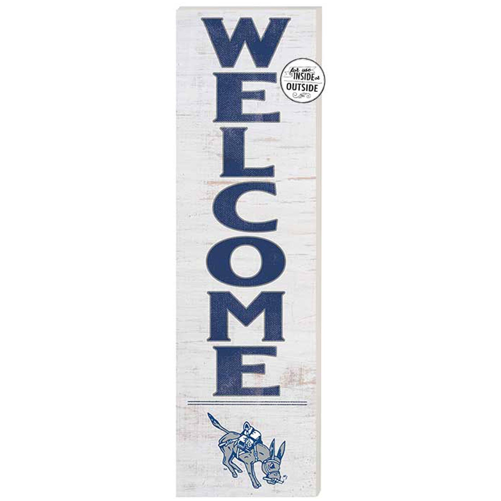 White Colorado School of Mines Orediggers 10'' x 35'' Indoor/Outdoor Welcome Sign