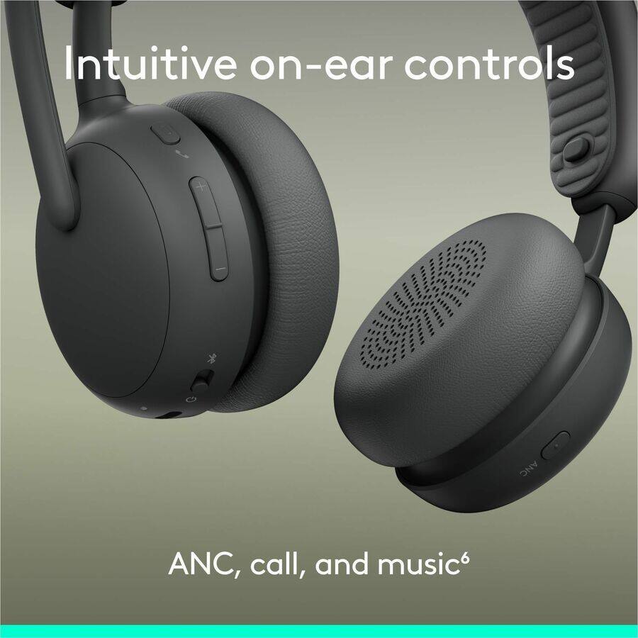 Intuitive on-ear controls

ANC, call, and music