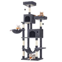 Songmics Home - Multi-Level Cat Tower with Hammock & Spacious Cave