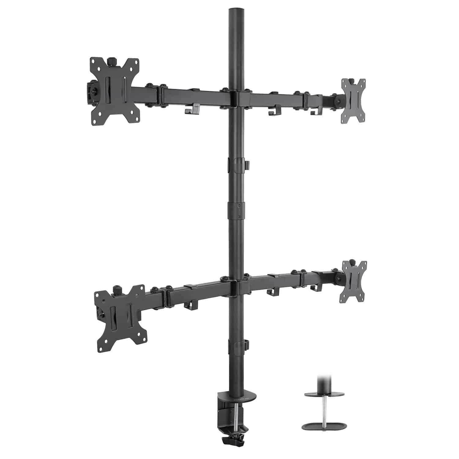 Mount-It! Quad Monitor Mount for monitors up to 32" | holds up to 17.6 lbs per monitor | MI-2754 - Thumbnail 4
