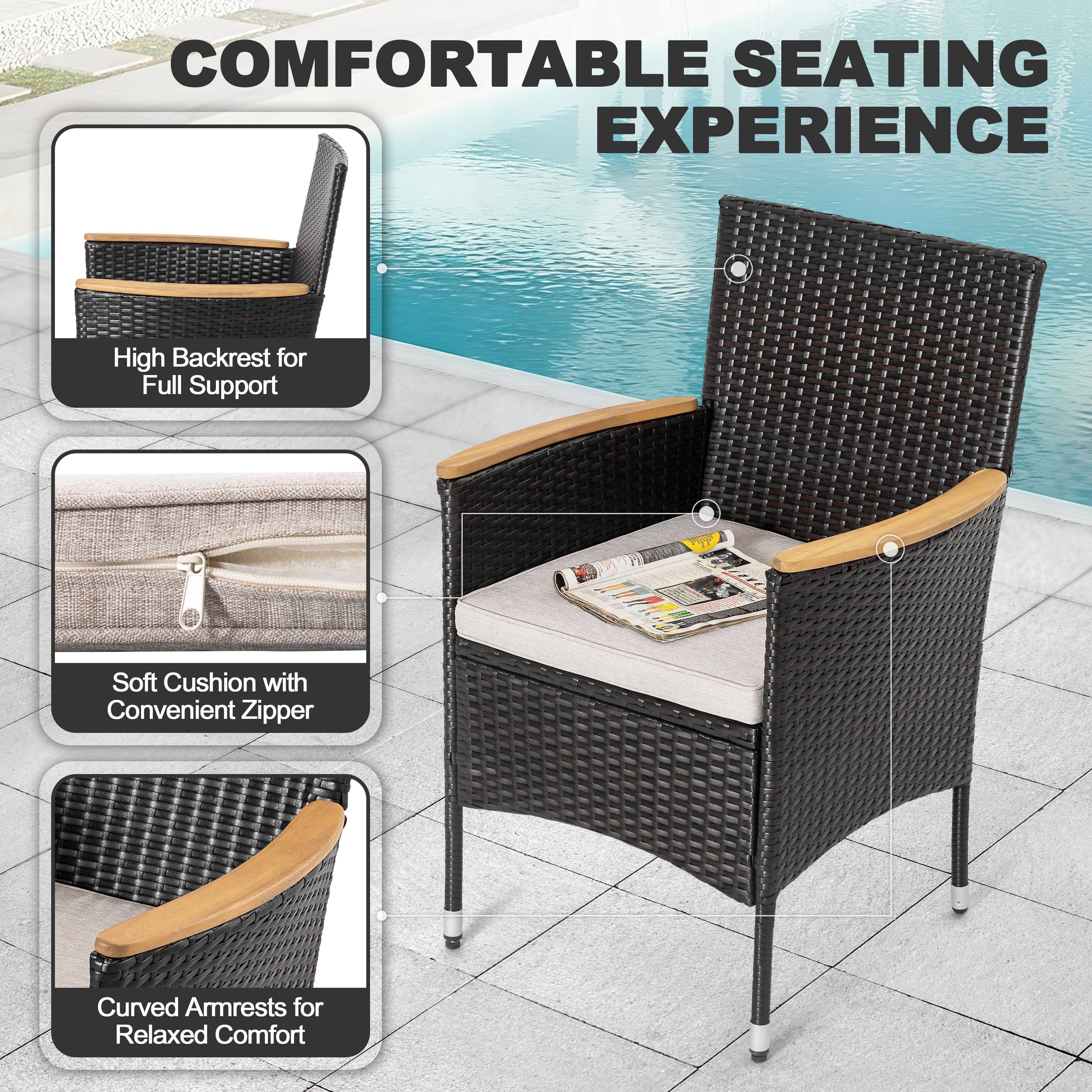 COMFORTABLE SEATING EXPERIENCE

- High Backrest for Full Support
- Soft Cushion with Convenient Zipper
- Curved Armrests for Relaxed Comfort