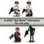 4 LEGO Star Wars characters for role play.