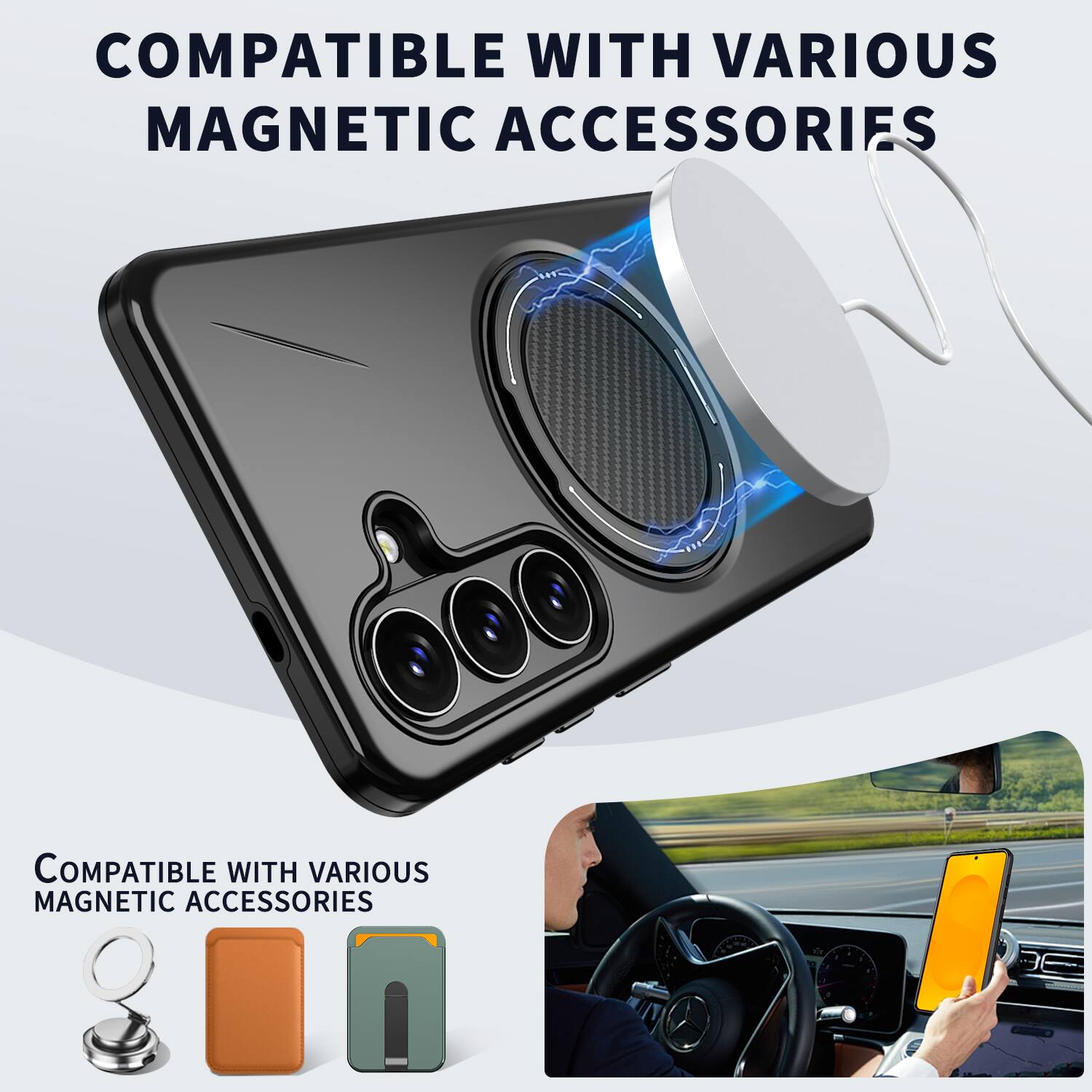COMPATIBLE WITH VARIOUS MAGNETIC ACCESSORIES