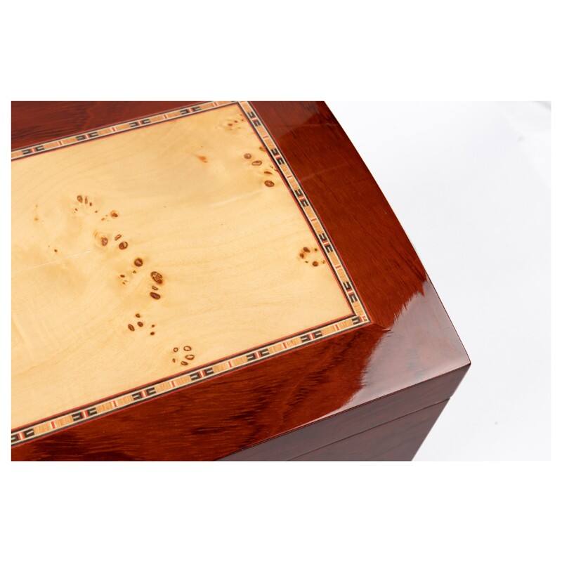 Left. Prestige - Broadway Cigar Humidor - Hand Rubbed Lacquer Finish.