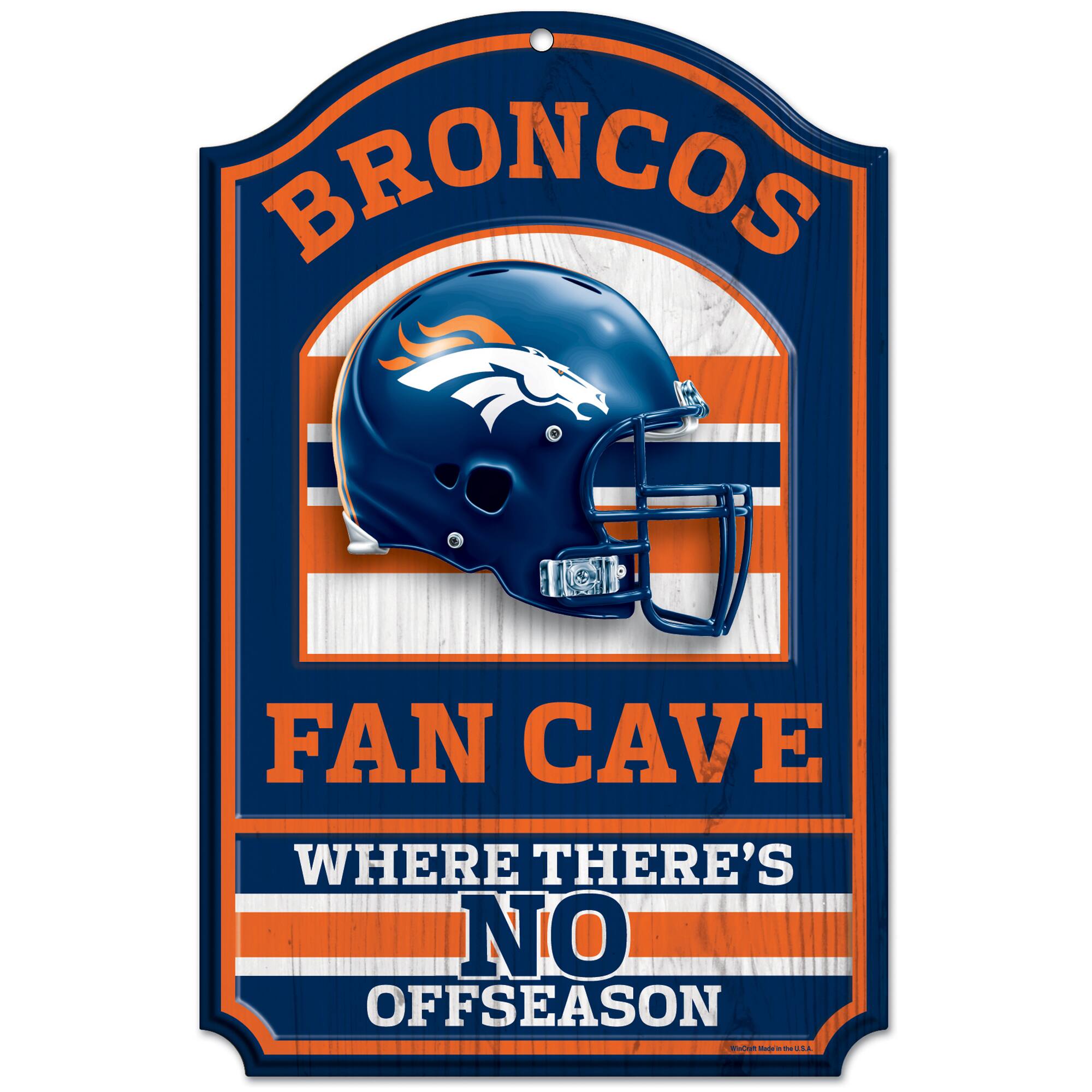 11'' x 17'' Fan Cave Antique Inspired Wood Sign