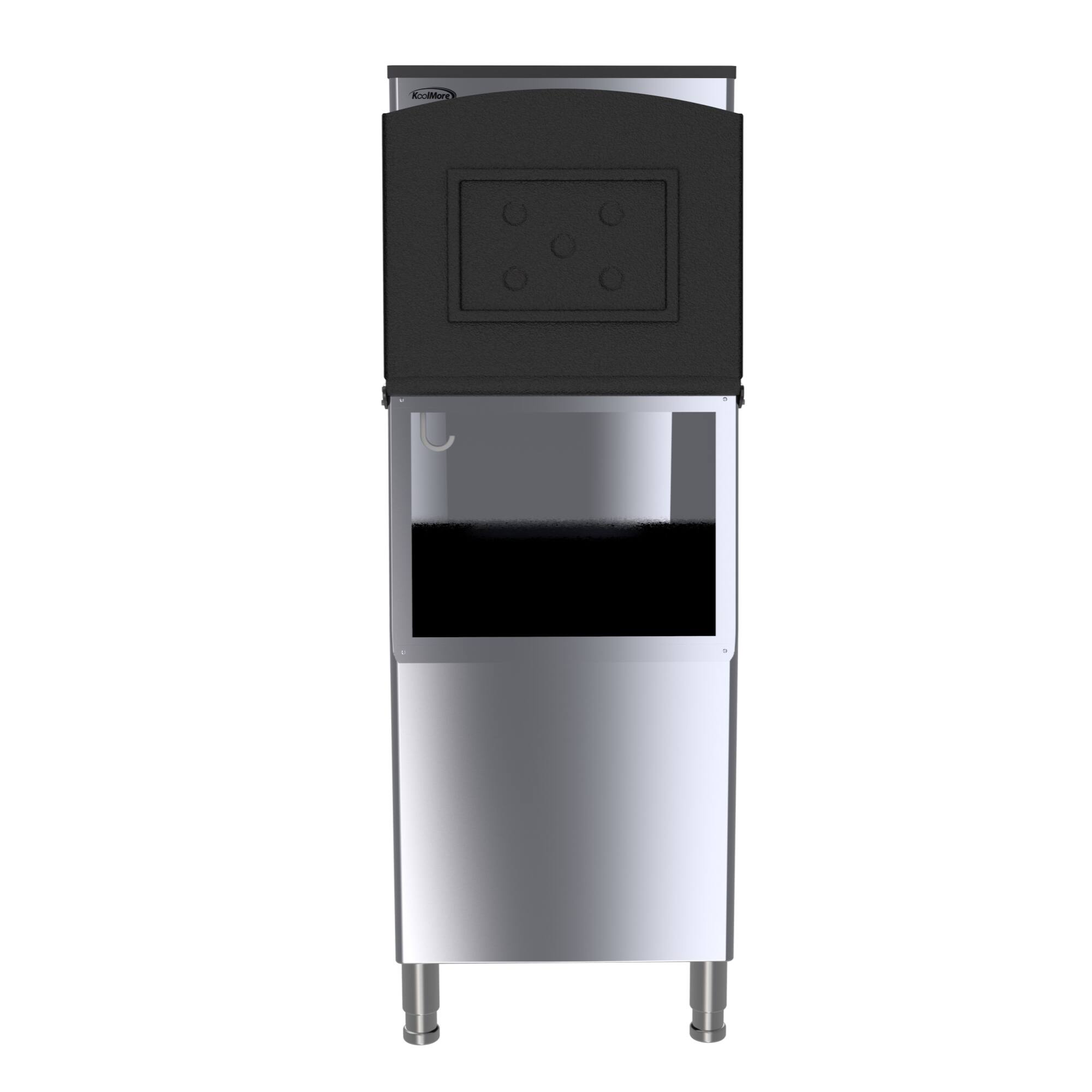 Angle. Koolmore - 25 in. Stainless-Steel Commercial Air cooled Modular Ice Maker with Full Cube Production, 315lbs/24h, CIM-315. - Stainless Steel.