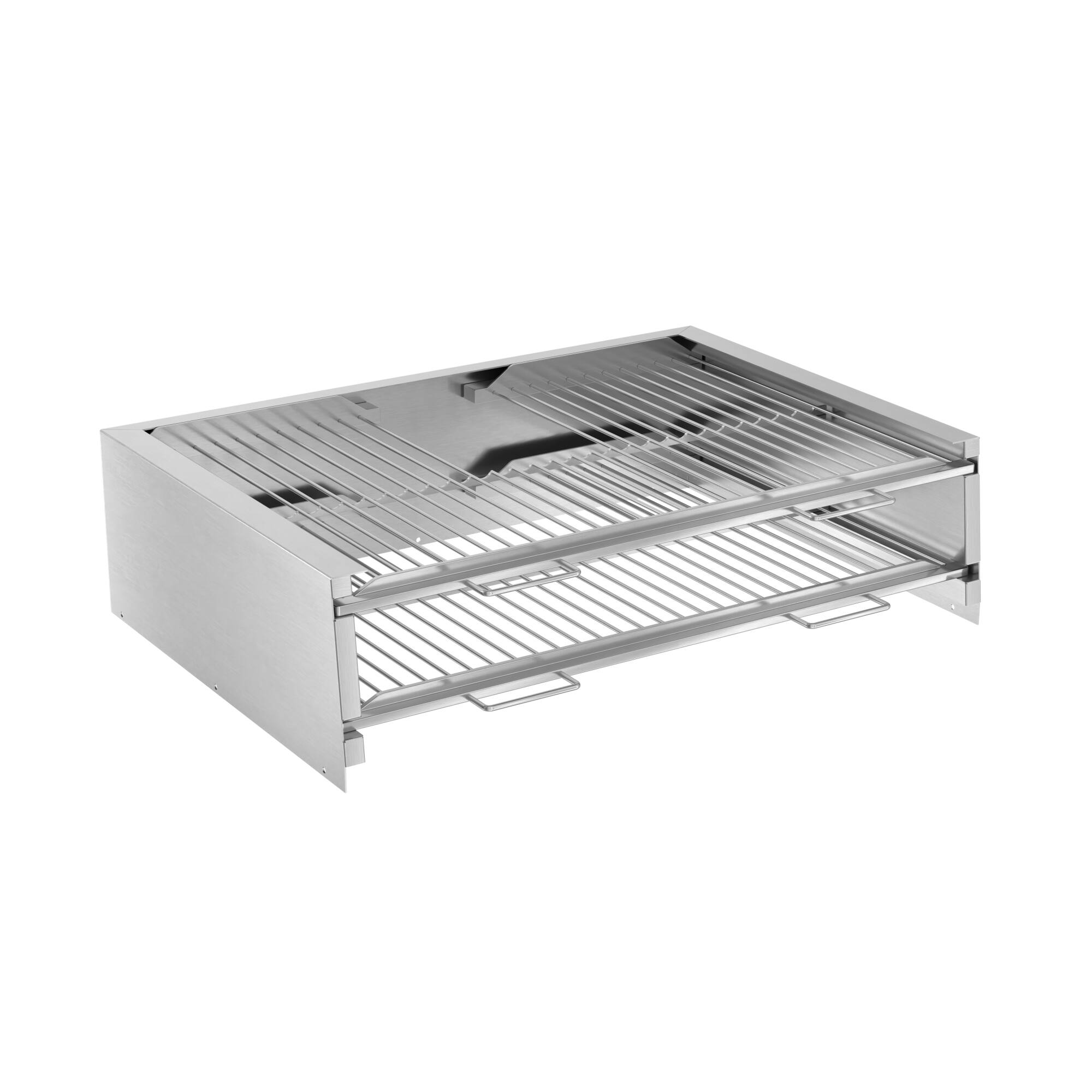 Alt View 7. Koolmore - 35 inch Stainless Steel Professional Charcoal Oven With Warming Racks And Bottom Cabinet - Stainless Steel/Black.