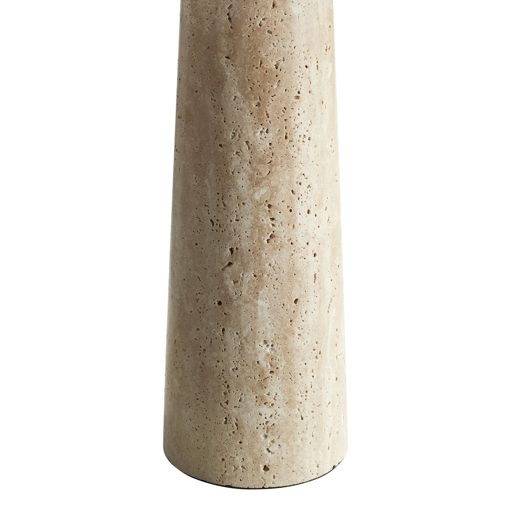 Alt View 7. Modway - Cove Travertine Table Lamp With Pleated Shade by Modway - Travertine.
