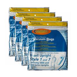 12-Pack EnviroCare Style 1 & 7 Paper Vacuum Bags for Bissell BGU1451T Upright