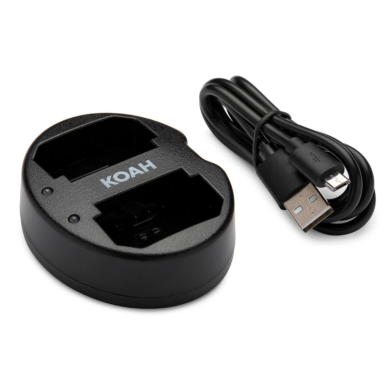 Back. Koah - Koah PRO Sony NP-FZ100 Two-Pack Rechargeable 2000mAh Battery and Dual Charger.