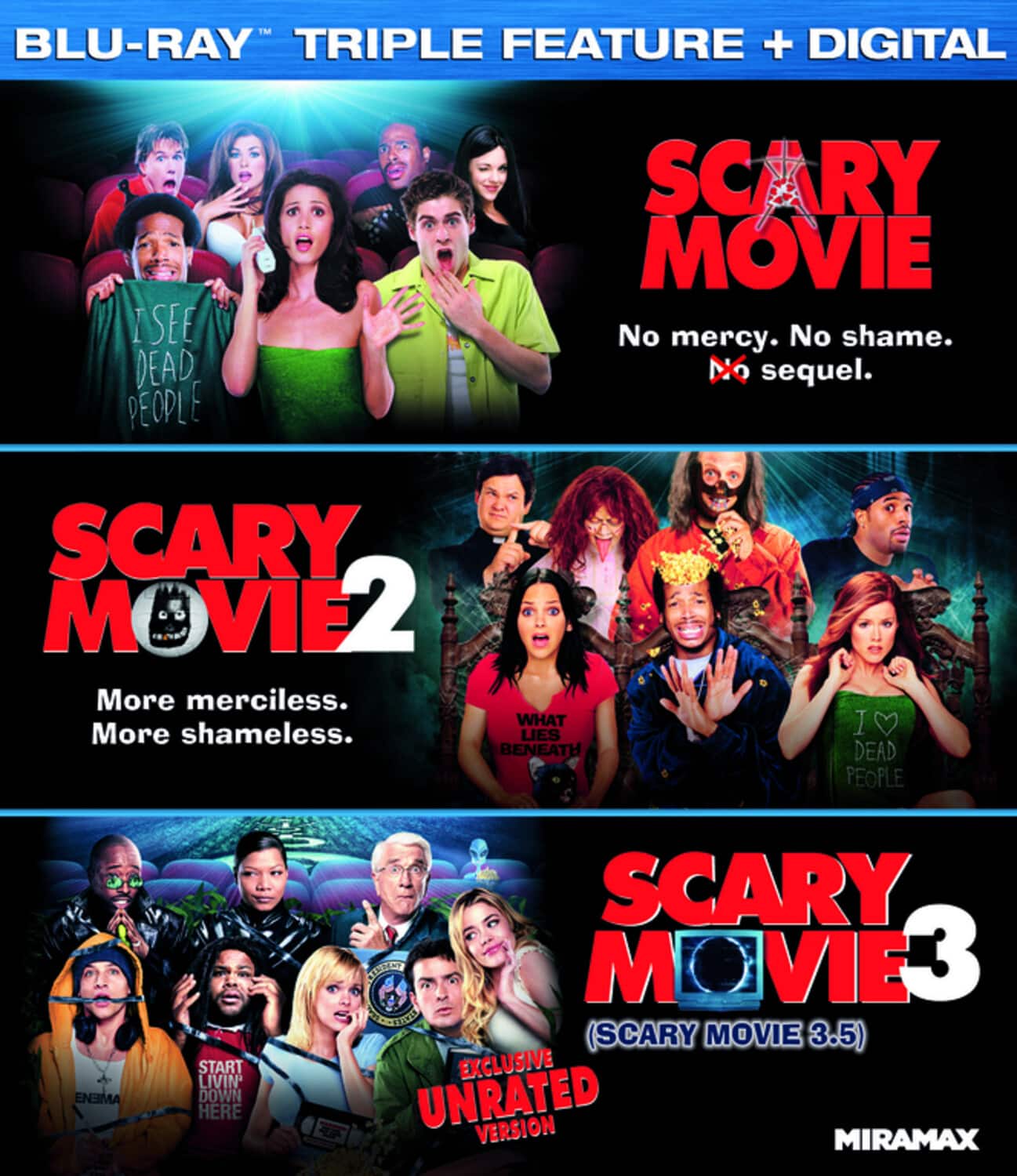 Scary Movie Triple Feature  - BLU-RAY