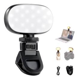 Neewer - Basics Clip-On Selfie Light, 3W, 3 Color Modes, CRI95, N9