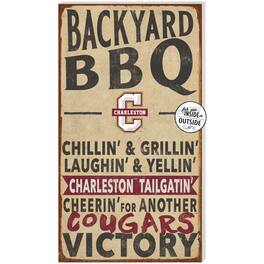 Jardine - Charleston Cougars 11'' x 20'' Indoor/Outdoor BBQ Sign - Brown