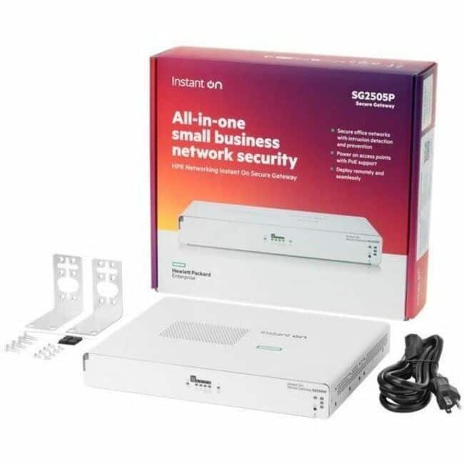 HP - HPE Networking Instant On Secure Gateways - 5 Ports - 4 RJ-45 Port(s) - 1 WAN Port(s) - PoE Ports - Slots4 GB - 2.5 price history on PriceWatchPro