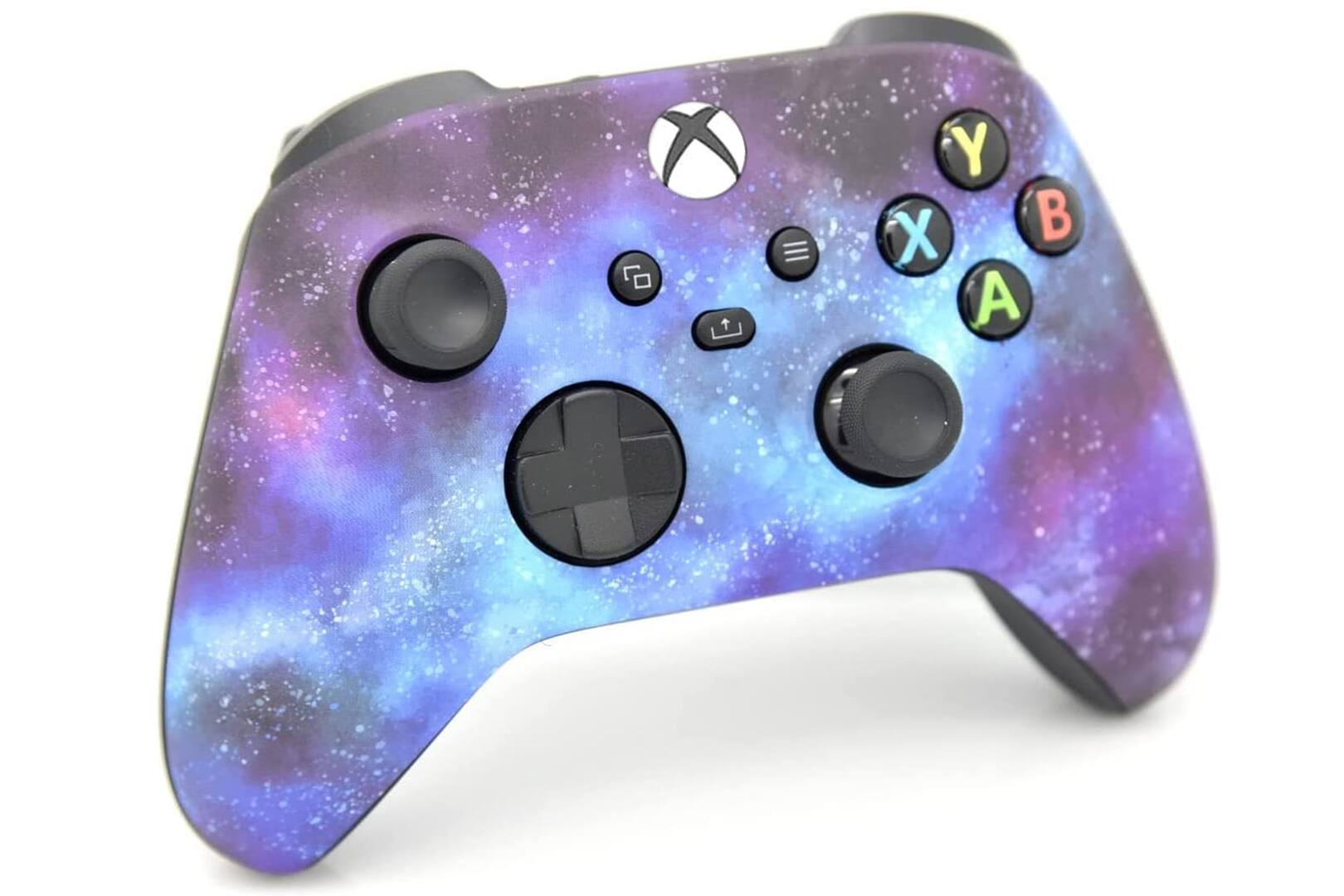 Angle. ProControllers - Custom Wireless Controller for Xbox Series X|S, Xbox One, & PC - Blue Galaxy.