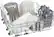 Alt View 22. Bosch - 300 Series 24" Front Control Smart Built-In Stainless Steel Tub Dishwasher with 3rd Rack, 46 dBA - White.