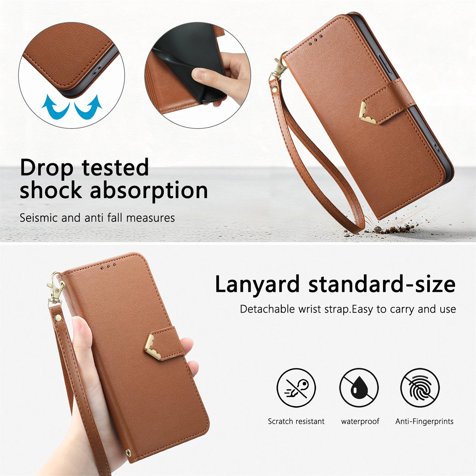 Drop tested shock absorption  
Seismic and anti fall measures

Lanyard standard-size  
Detachable wrist strap. Easy to carry and use

Scratch resistant  
Waterproof  
Anti-Fingerprints