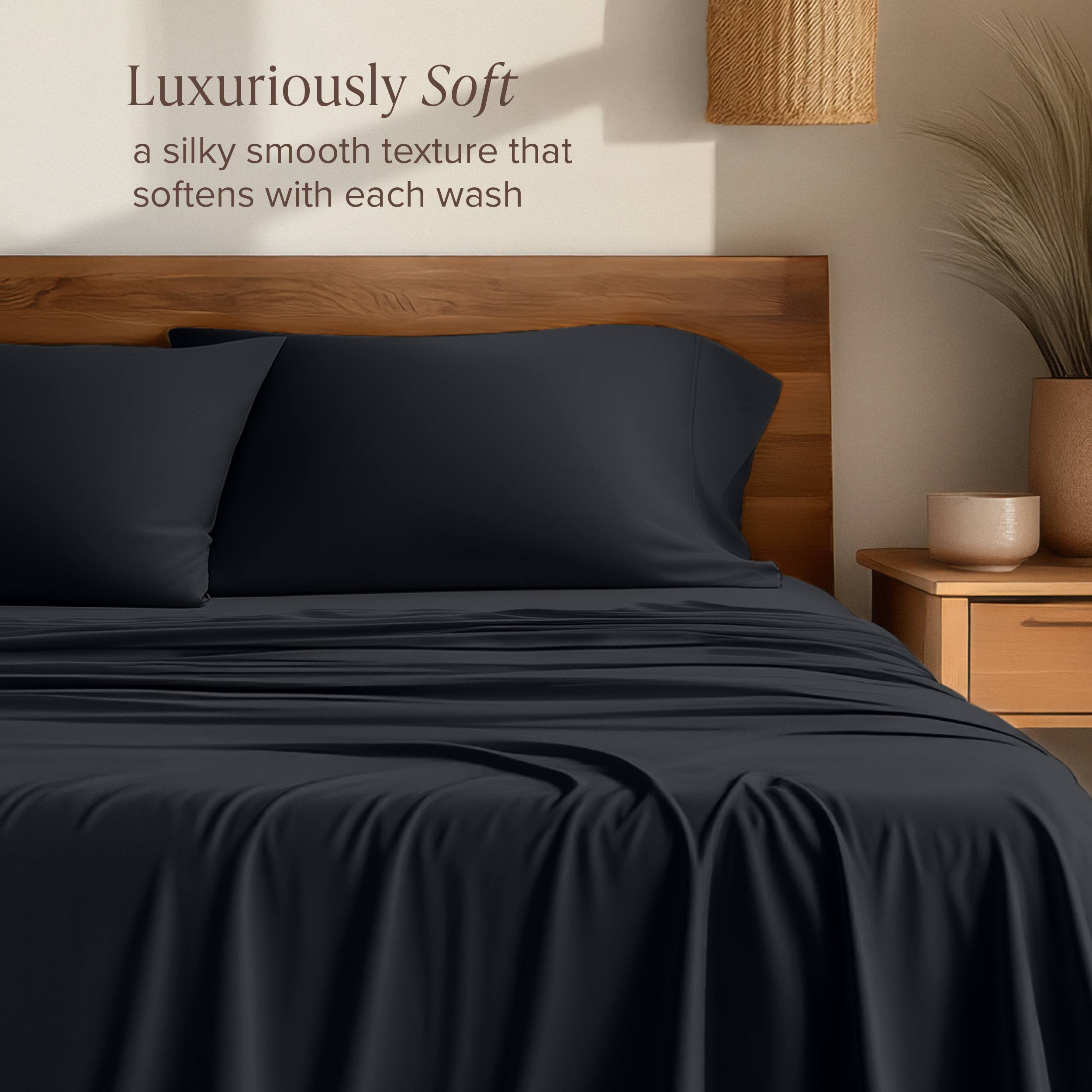 Luxuriously Soft  
a silky smooth texture that softens with each wash
