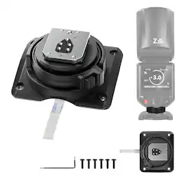 Neewer - Z2-C Replacement Hot Shoe Mount for Z2-C/Z2Pro-C/Z2II-C Round Flash, Canon Compatible