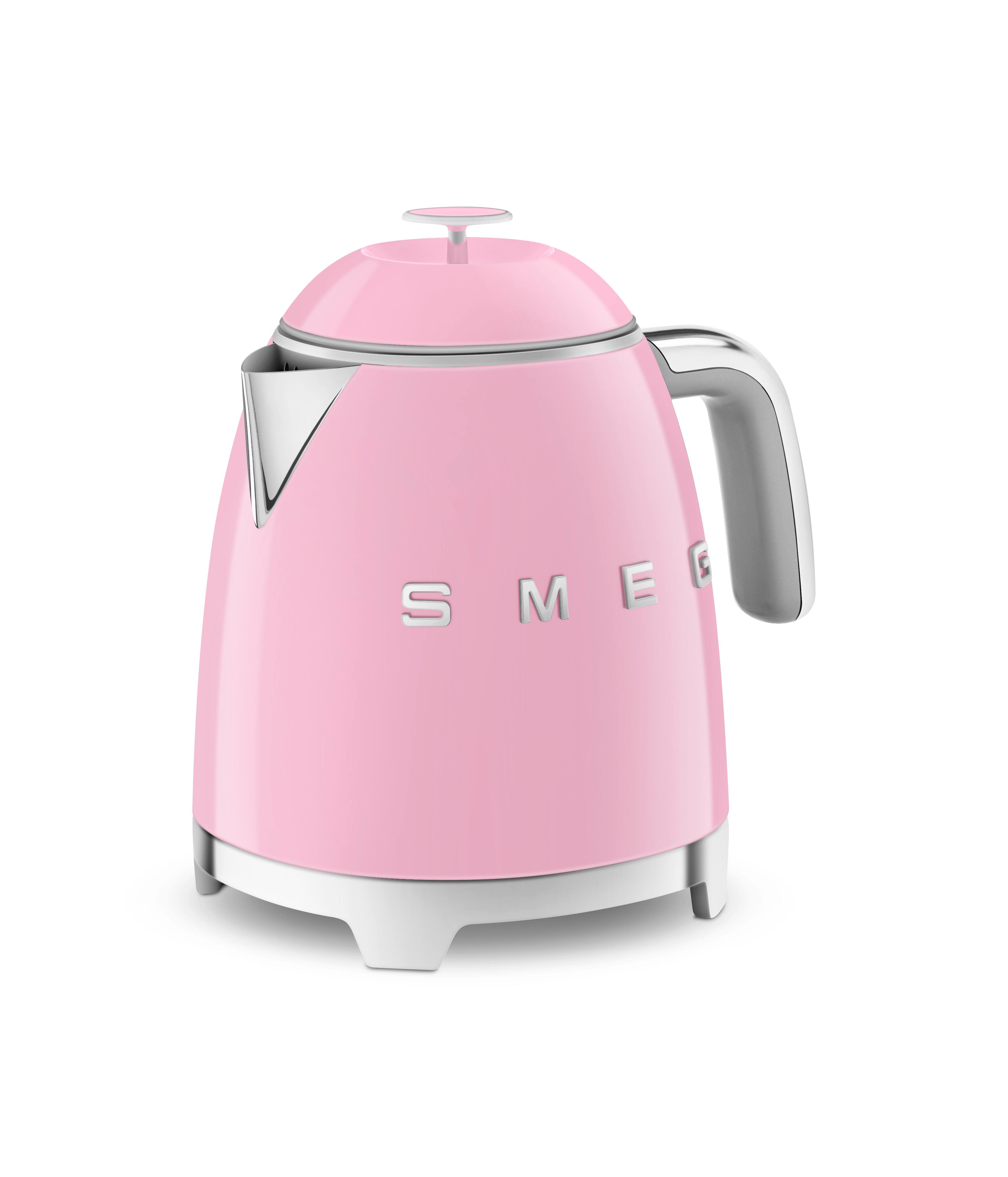 Left. SMEG - SMEG KLF05 3.5-cup Electric Mini Kettle - Pink.